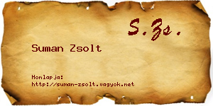 Suman Zsolt névjegykártya