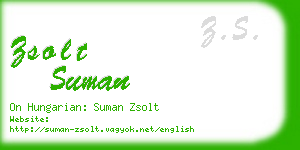 zsolt suman business card